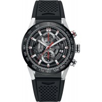 Tag Heuer Carrera Black Dial Automatic Chronograph Men's Watch CAR201V-FT6046